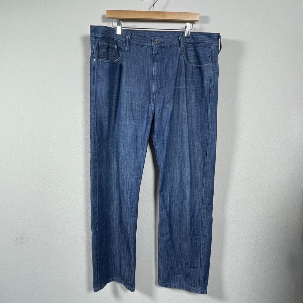 Levi's 569 Loose Straight Jeans Mens 38x32 Blue Relaxed Fit Denim